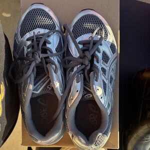 Asics Gray and Silver Athletic Sneakers